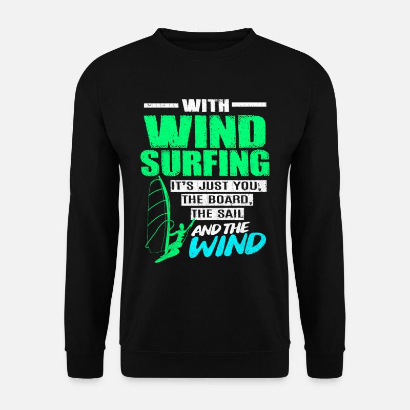 Windsurfen - Unisex Pullover - Schwarz