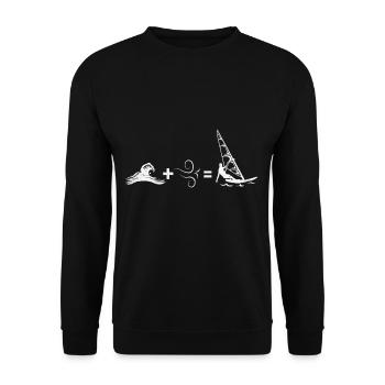 Planche à voile - Sweat-shirt Unisexe - noir - Devant - Alina (178cm) & Michal (187cm)