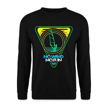 Planche à voile - Sweat-shirt Unisexe - noir - Devant - Alina (178cm) & Michal (187cm)