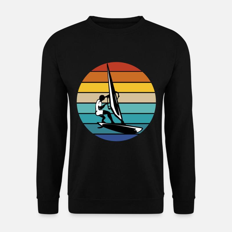 Windsurf Windsurfen Windsurfing Wassersport Surf - Unisex Pullover - Schwarz