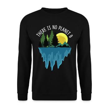Recyclage Protection de l'environnement Cadeau Mondial Sauver l'environnement - Sweat-shirt Unisexe - noir - Devant - Alina (178cm) & Michal (187cm)
