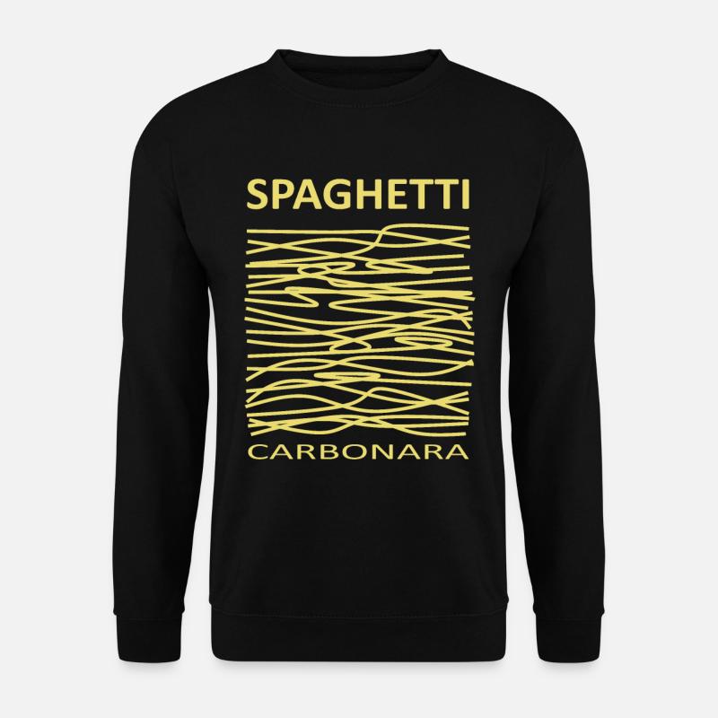 Spaghetti Carbonara for pasta lovers and chefs - Unisex Sweatshirt - black