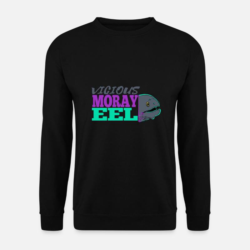 Moray eel eel evil - Unisex Sweatshirt - black