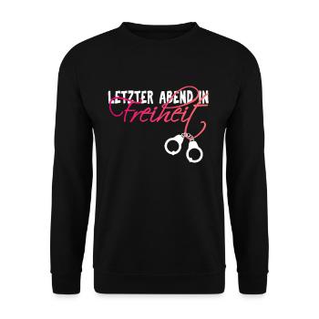 Hen party bridal bridal column - Unisex Sweatshirt - black - Front - Alina (178cm) & Michal (187cm)