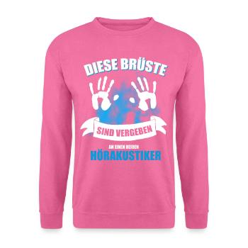 hörakustiker und seine Frau Geschenk - Unisex Pullover - Pink - Vorne