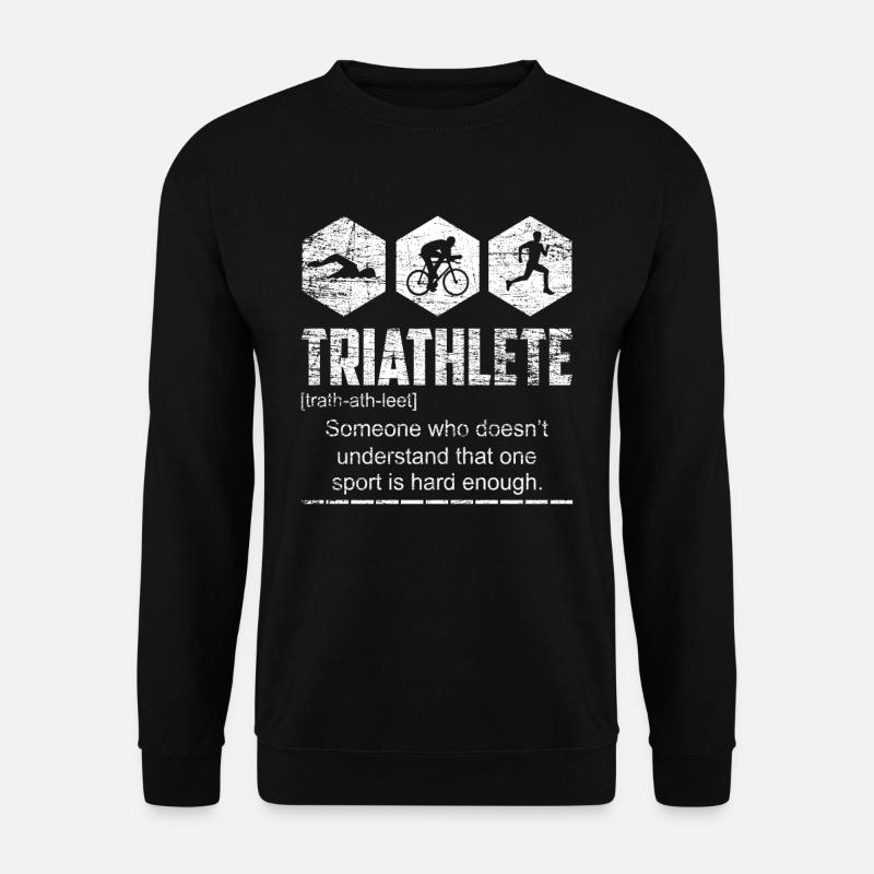 Triathlete hard training - Unisex Sweatshirt - black