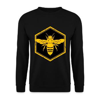 abeille abeilles bourdon d’apiculteur miel climat nectar fleur - Sweat-shirt Unisexe - noir - Devant - Alina (178cm) & Michal (187cm)