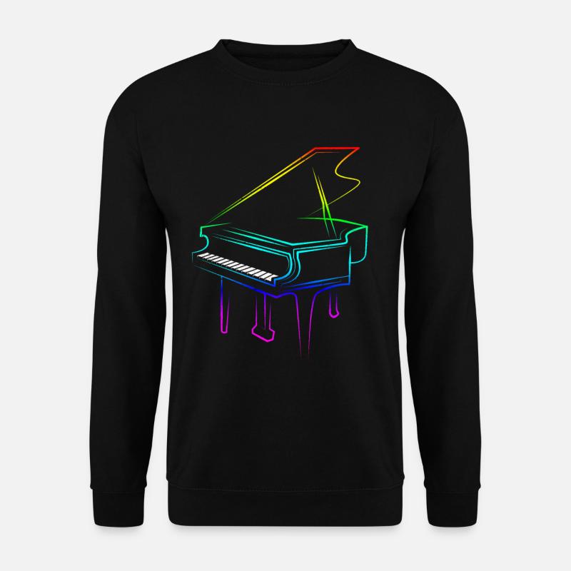 Piano - Unisex Pullover - Schwarz