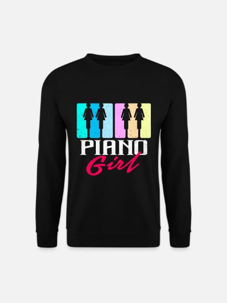 Piano - Sweat-shirt Unisexe - noir