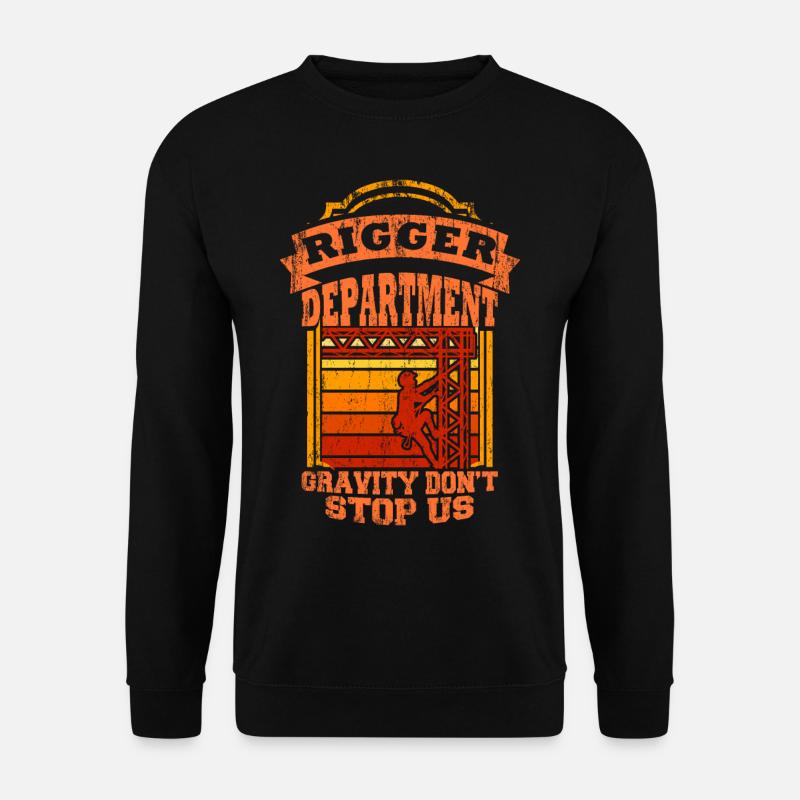 Rigger Stagecrew Crew Rigging Event Cadeau - Sweat-shirt Unisexe - noir