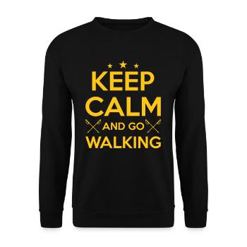 Nordic Walking Promenade - Sweat-shirt Unisexe - noir - Devant - Alina (178cm) & Michal (187cm)