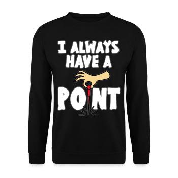 Acupuncture Acupression Aiguille Acupuncturiste Cadeau - Sweat-shirt Unisexe - noir - Devant - Alina (178cm) & Michal (187cm)
