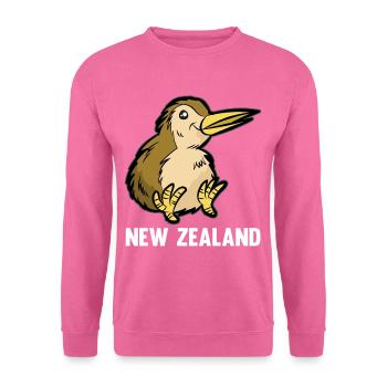 Nouvelle-Zélande Nouvelle-Zélande Kiwi New Zealand Cadeau - Sweat-shirt Unisexe - rose - Devant