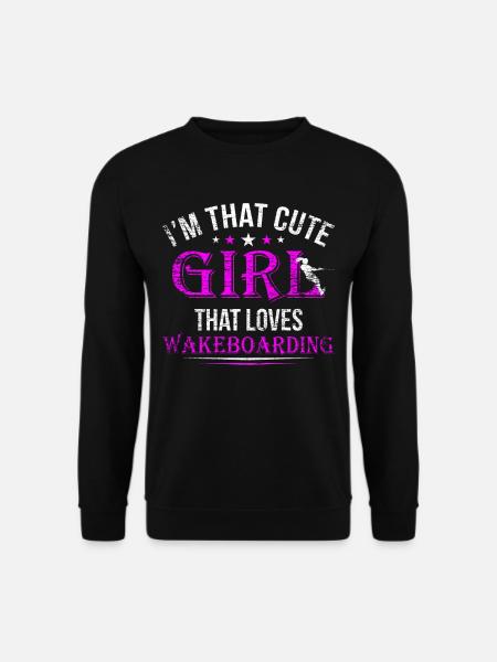 Fille de wakeboard - Sweat-shirt Unisexe - noir