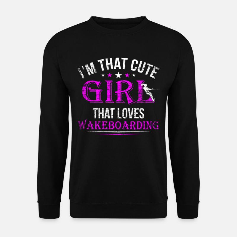 Wakeboard Mädchen - Unisex Pullover - Schwarz