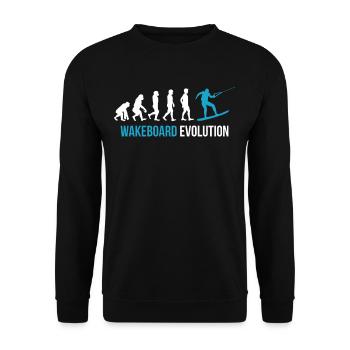 Evolution du wakeboard - Sweat-shirt Unisexe - noir - Devant - Alina (178cm) & Michal (187cm)