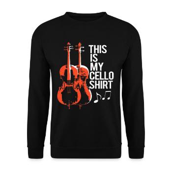 Cello - Unisex Sweatshirt - black - Front - Alina (178cm) & Michal (187cm)