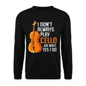 Cello - Unisex Pullover - Schwarz - Vorne - Alina (178cm) & Michal (187cm)