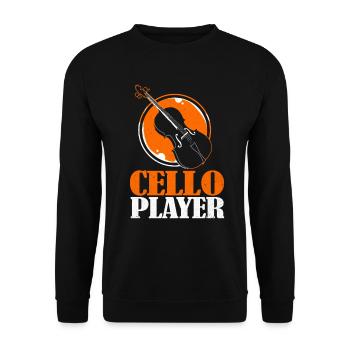 Cello - Unisex Sweatshirt - black - Front - Alina (178cm) & Michal (187cm)