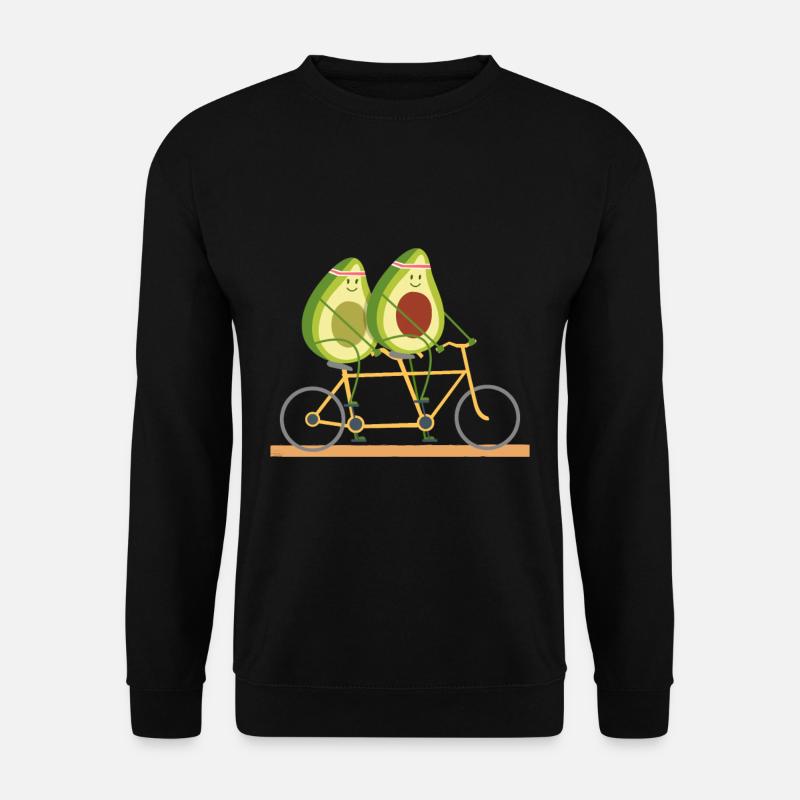 Avocado Lustig Sport Fahrrad Essen - Unisex Pullover - Schwarz