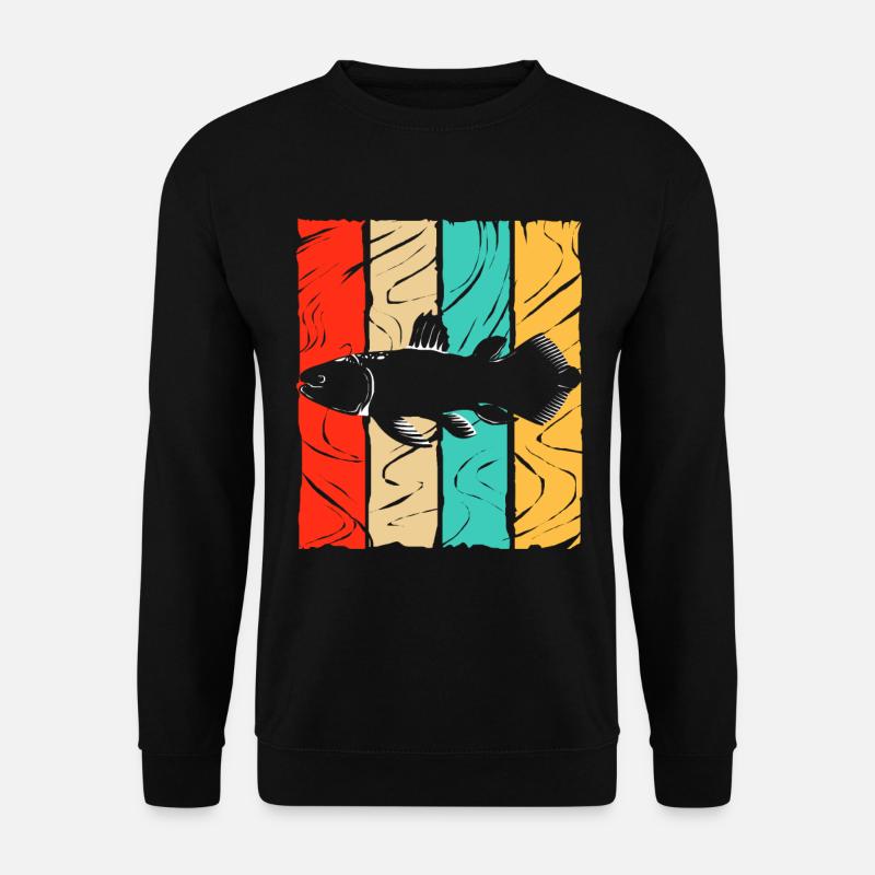 Coelacanth Extinct Fossil Fish Gift - Unisex Sweatshirt - black