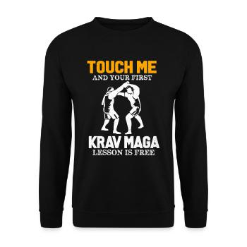 Krav Maga - Sweat-shirt Unisexe - noir - Devant - Alina (178cm) & Michal (187cm)