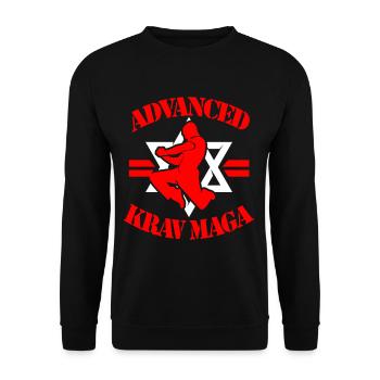 Krav Maga combat d’autodéfense Israël cadeau - Sweat-shirt Unisexe - noir - Devant - Alina (178cm) & Michal (187cm)
