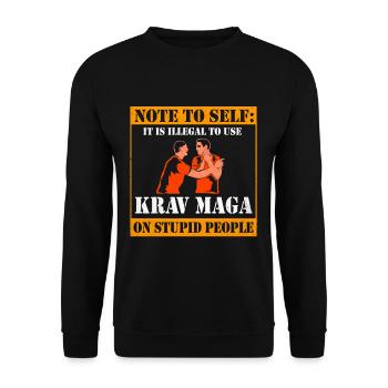 Krav Maga - Sweat-shirt Unisexe - noir - Devant - Alina (178cm) & Michal (187cm)