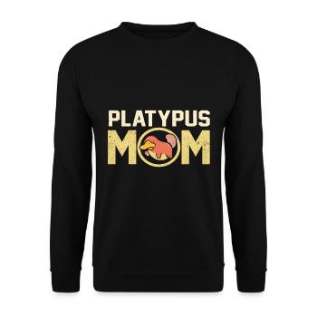 Platypus - Unisex Sweatshirt - black - Front - Alina (178cm) & Michal (187cm)