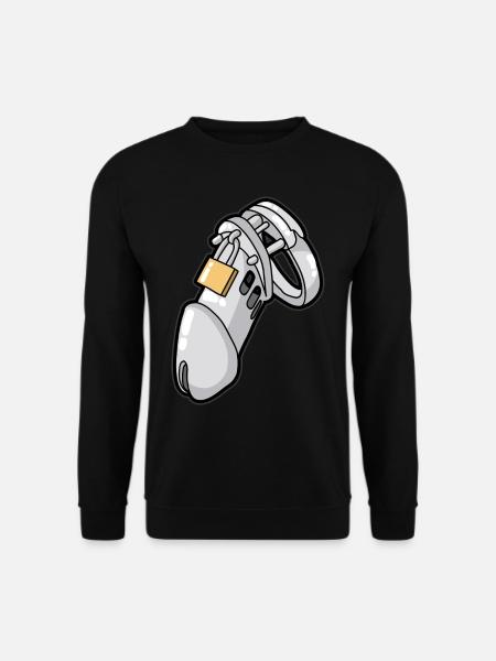Chastity Chastity Belt Cuckold Sub Slave - Unisex Sweatshirt - black