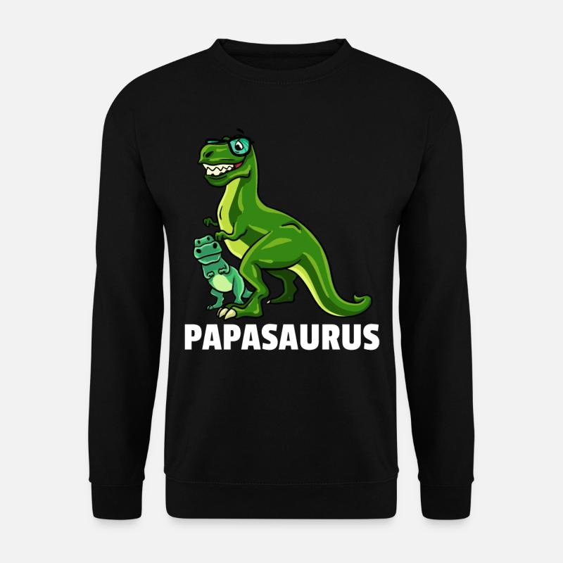 Dinosaur Dino T-Rex pappa pappa pappa gåva - Unisextröja - svart