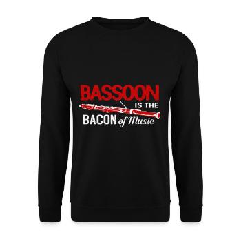 Bassoon - Unisex Sweatshirt - black - Front - Alina (178cm) & Michal (187cm)
