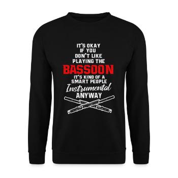 Bassoon - Unisex Sweatshirt - black - Front - Alina (178cm) & Michal (187cm)