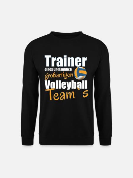 Volleyball Volleyball-Trainer Ballsport Geschenk - Unisex Pullover - Schwarz