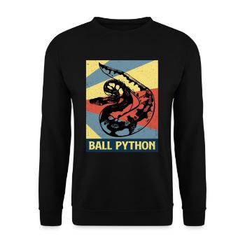Python - Unisex Sweatshirt - black - Front - Alina (178cm) & Michal (187cm)