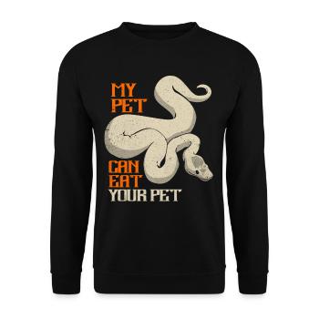 Python - Unisex Sweatshirt - black - Front - Alina (178cm) & Michal (187cm)