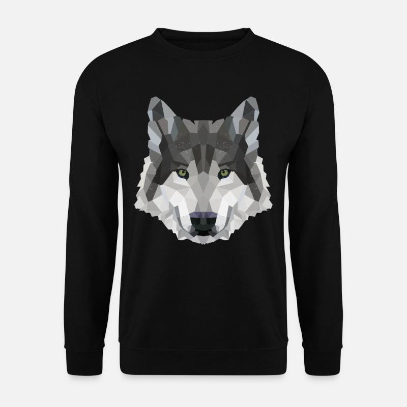 POLYGON WOLF WÖLFE HUSKY RUDEL HUND Rudel - Unisex Pullover - Schwarz