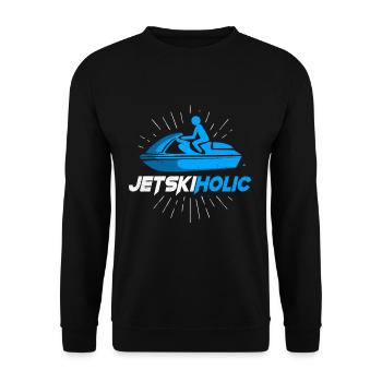Jet ski - Unisex Sweatshirt - black - Front - Alina (178cm) & Michal (187cm)