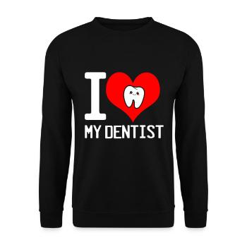 Dentist Gift Dentist Dentist Dentist - Unisex Sweatshirt - black - Front - Alina (178cm) & Michal (187cm)
