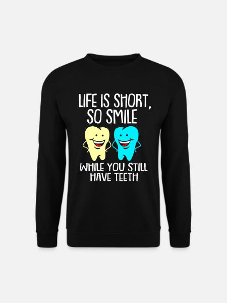 Dentiste cadeau dentiste dentiste dentaire dent - Sweat-shirt Unisexe - noir
