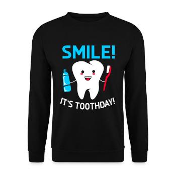 Dentist Gift Dentist Dentist Dentist - Unisex Sweatshirt - black - Front - Alina (178cm) & Michal (187cm)