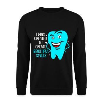 Dentist Gift Dentist Dentist Dentist - Unisex Sweatshirt - black - Front - Alina (178cm) & Michal (187cm)