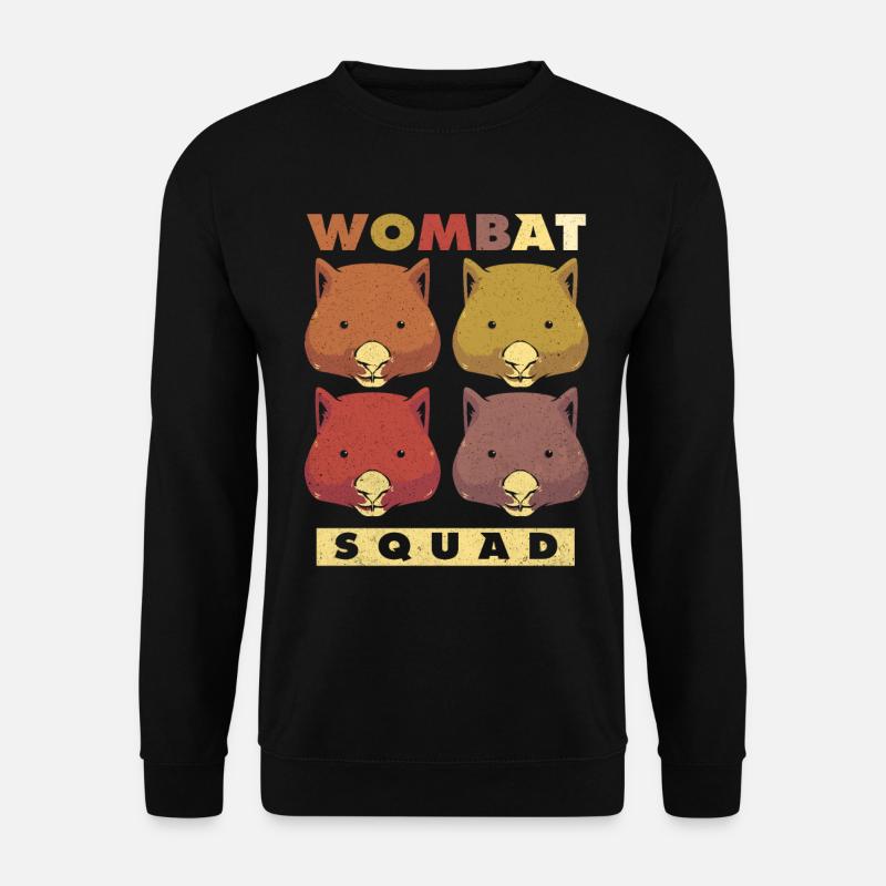 Wombat - Unisex Pullover - Schwarz