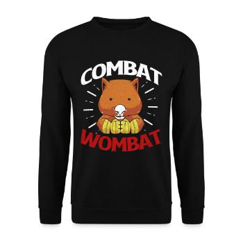 Wombat - Unisex Pullover - Schwarz - Vorne - Alina (178cm) & Michal (187cm)