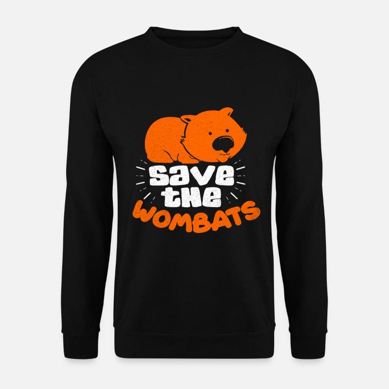 Wombat - Unisex Pullover - Schwarz