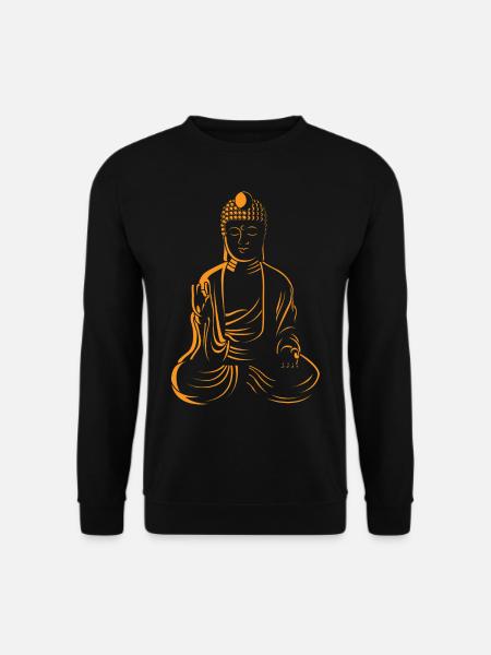 Buddha Vitarka Mudra Buddha Vitarka MudraMudra - Unisex Pullover - Schwarz
