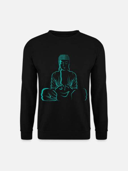 Meditation Buddha Meditation Buddha - Unisex Pullover - Schwarz
