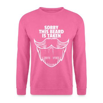 Bart Bärtig Bartträger Hipster Vollbart Geschenk - Unisex Pullover - Pink - Vorne