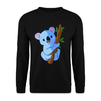 Koala - Unisex Sweatshirt - black - Front - Alina (178cm) & Michal (187cm)