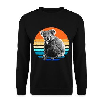 Koala - Sweat-shirt Unisexe - noir - Devant - Alina (178cm) & Michal (187cm)
